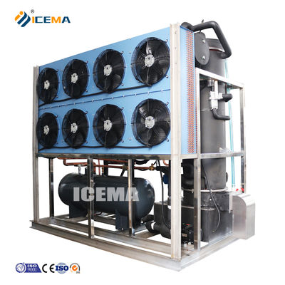 Buy 8T/24H Commercial Tube Ice Machine with PLC Controller Schneider Circuit Interrupter and R404 Refrigerant online manufacture