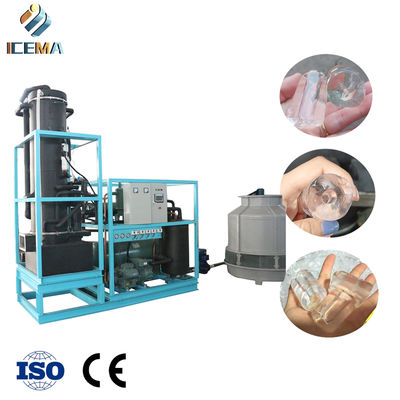Buy ICEMA 25T/24H Industrial Tube Ice Machine with 21mm/24mm/28mm/34mm Tube Ice and -8 ℃ Temperature for High Efficiency Cooling online manufacture