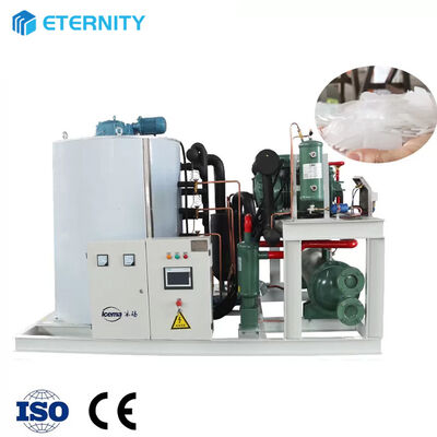 Buy 8 Tons Seawater Flake Ice Machine Commercial Flake Ice Maker online manufacture