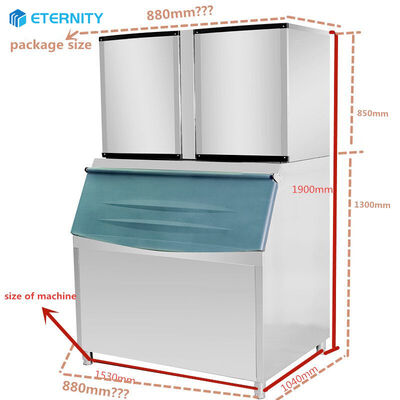Buy Air Cooling Type Commercial Ice Cube Machine Offering Daily Capacity 900kg 24 Hours Refrigerant R404a Ice Making Equipment online manufacture