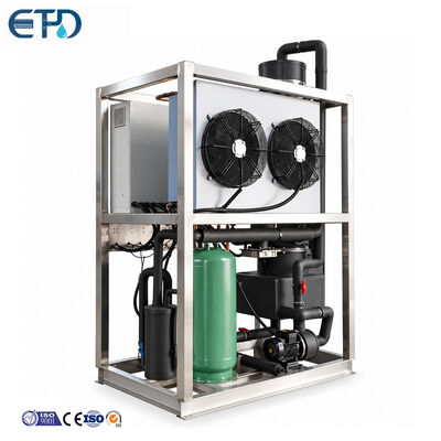 Buy Hot Selling Industrial Automatic 1T Tube Ice Machine With 1000kg Storage Capacity for Hotel and Restaurants online manufacture