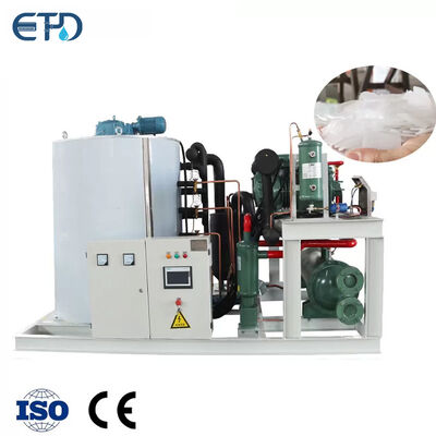 Buy 8 Tons Seawater Flake Ice Machine Commercial Flake Ice Maker online manufacture