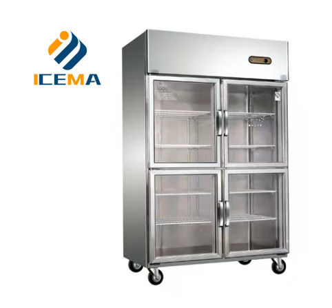 780L Professional Kitchen equipment vertical refrigerator brand freezer commercial four door display freezer
