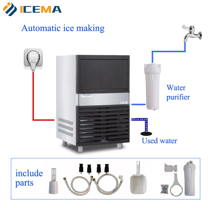 Industrial Ice Cube Machine with Air Cooling Method for Large-scale Production