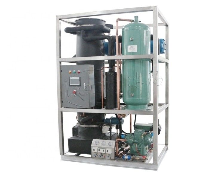 Large Ice Production 40KW Cylindrical Tube Ice Machine TV50 For Arab Middle East