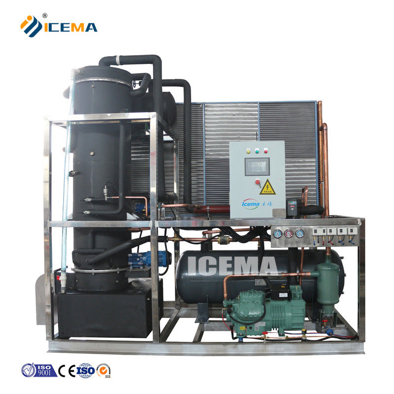ICEMA Fully Automatic 8T Ice Tube Maker Machine with Customized Ice Storage Capacity