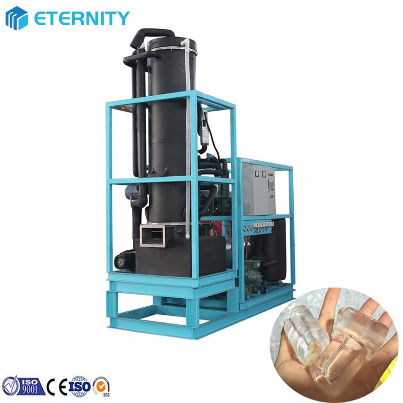 Ice Tube Machine with R404/R22 Refrigerant from Freestanding Installation